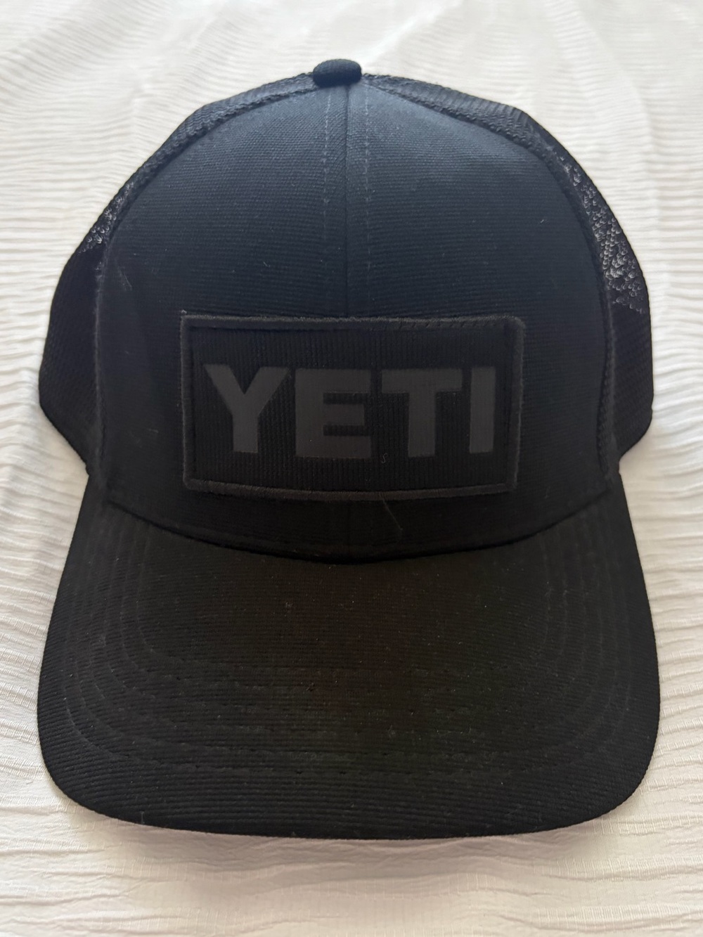 Yeti Black Mesh Logo Trucker Hat